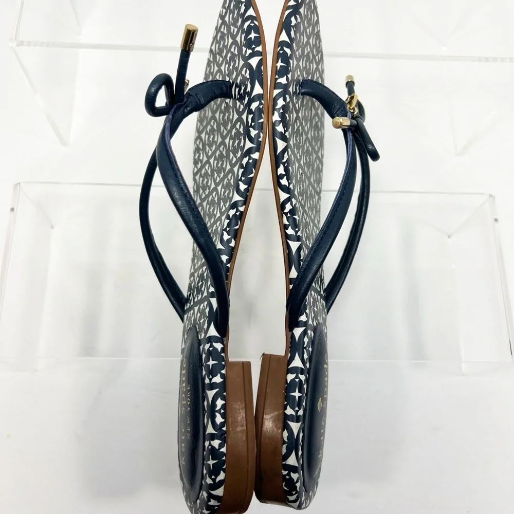 Kate Spade Navy Blue Mystic Patterned Women's Sandals size 7 - Picture 7 of 9